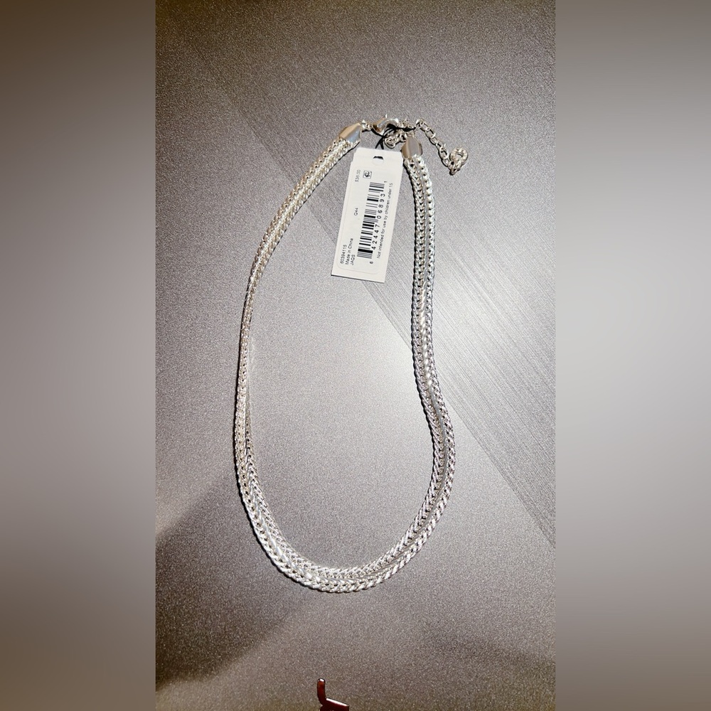 Anne Klein Silver-Flat Chain Necklace - Picture 6 of 8